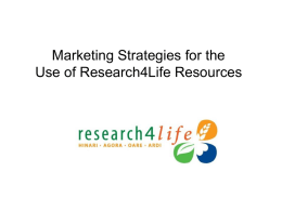 Marketing R4L Resources is
