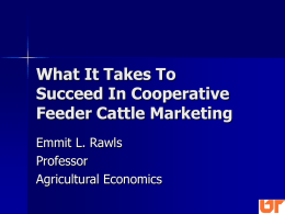 What It Takes To Succeed In Cooperative Livestock Marketing