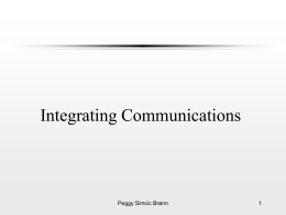 Integrating Communications