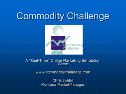 Commodity Challenge - Ag Risk & Farm Management Library