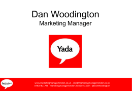 here - Marketing Manager London