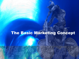 4.1 Basic Marketing Concept
