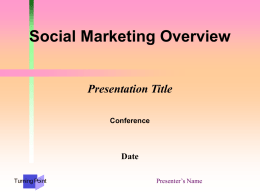 Social Marketing PowerPoint