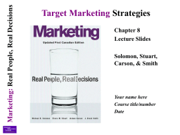 Target marketing strategy