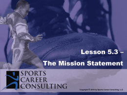 Lesson 5.3 - Mission Statement