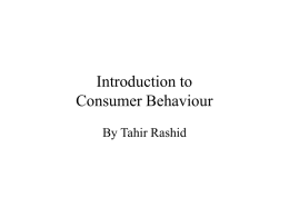 Consumer Behaviour 2 - CIRCLE International