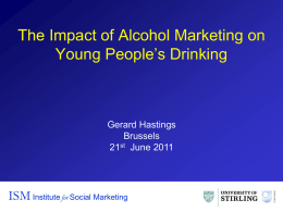 Impact of alcohol marketing on young people`s drinking