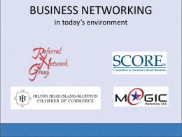 Business Networking Workshop