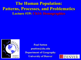 Lecture19 - University of Denver