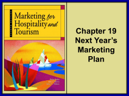 Chapter 19 Next Year`s Marketing Plan