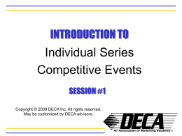 Individual Series Events