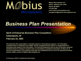 Business Proposal - EECS