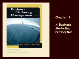 A Business Marketing Perspective