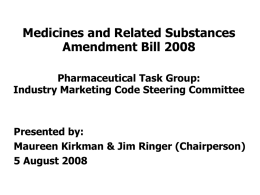 Pharmaceutical Task Group Marketing