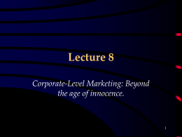Lecture 8 - Routledge