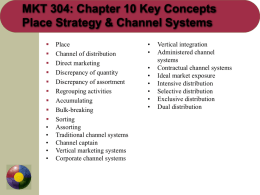 MKT 304 Chap 10 Key PPT