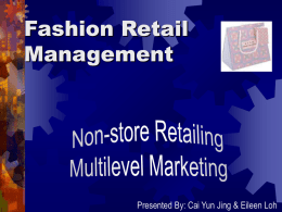 Fashion Retail Management