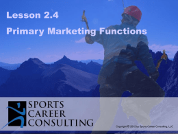 LESSON 2.4 - Sports Career Consulting