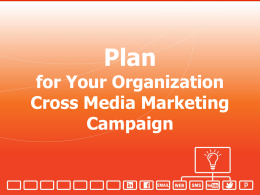 Plan for Your Organization On-Line Marketing