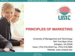 to view - University of Management and Technology