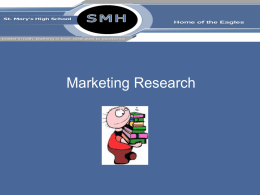 01 Intro to Marketing Research
