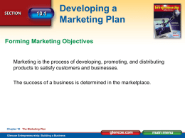 Chapter 10 - Marketing Presentation