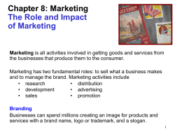 Chapter 8: Marketing Advertising