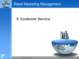 5. Customer Service