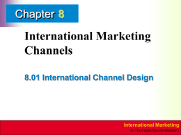 8.01 Channel Design