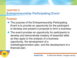 Entrepreneurship Participating PowerPoint