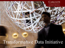 Transformative Data Initiative PPT