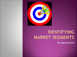 Identifying Market Segments
