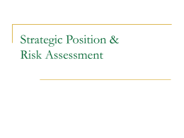 Strategic Position & Risk Assessment