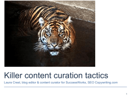 Killer content curation tactics
