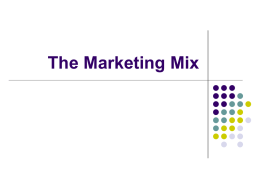 The Marketing Mix - MrB-business