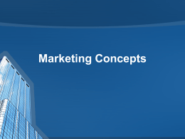 Marketing Concepts - MrB-business