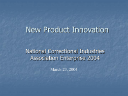 NCIA New Product Innovation
