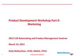 Product Development Workshop Part 6: Marketing