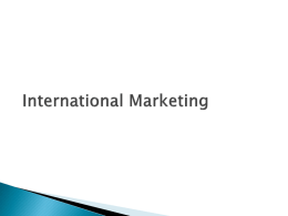Opportunities and benefits of International marketing