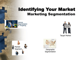 Identifying your market