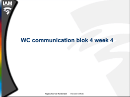 WC communication blok 3 week 3