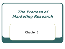 Stages in the Research Process