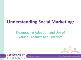 Understanding Social Marketing: