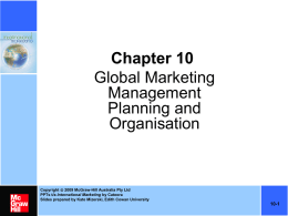Planning for Global Markets - McGraw Hill Higher Education