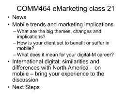COMM464 eMarketing class 17 Blogging and