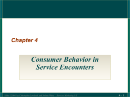 Chapter 4_Consumer Behavior in Service - UL2011-2012