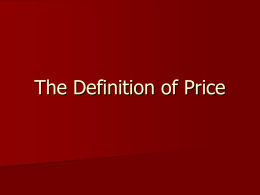 MP_9 The Definition of Pricing