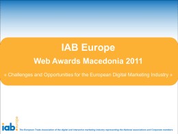 IAB Europe Web Awards Macedonia 2011