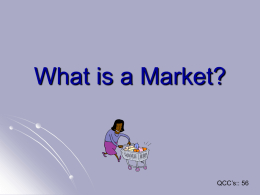 What is a Market p1