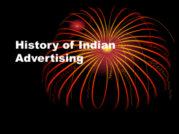 History of Indian Advertising